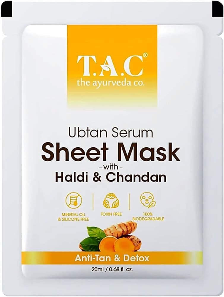 The Ayurveda Co Ubtan Serum Sheet Mask