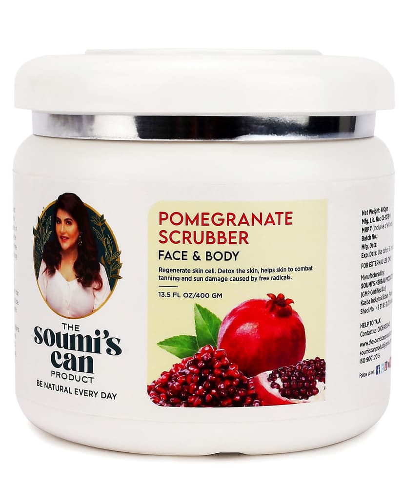 The Soumis Can Pomegranate Scrubber