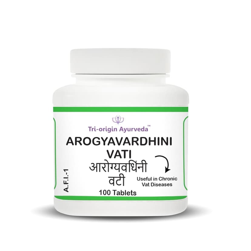 Tri -Origin Ayurveda Arogyavardhini Vati