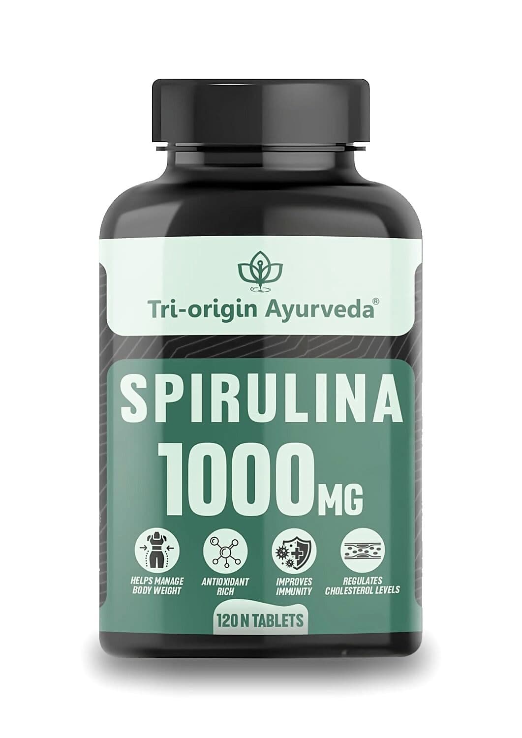 Tri-Origin Ayurveda Spirulina Tablets