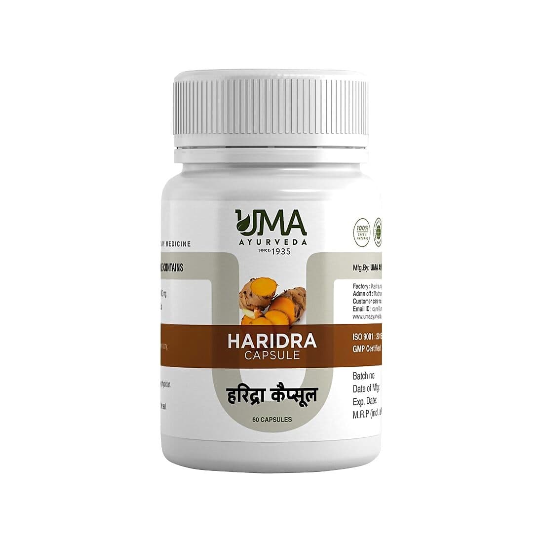Uma Ayurveda Haridra Capsule