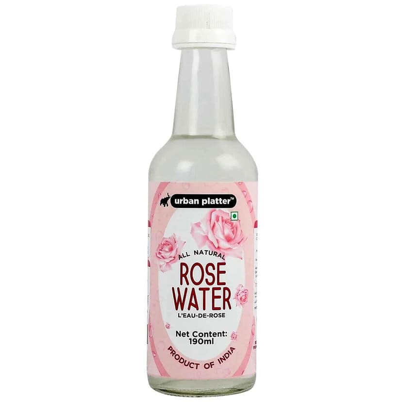 Urban Platter Rose Water in Glass Bottle