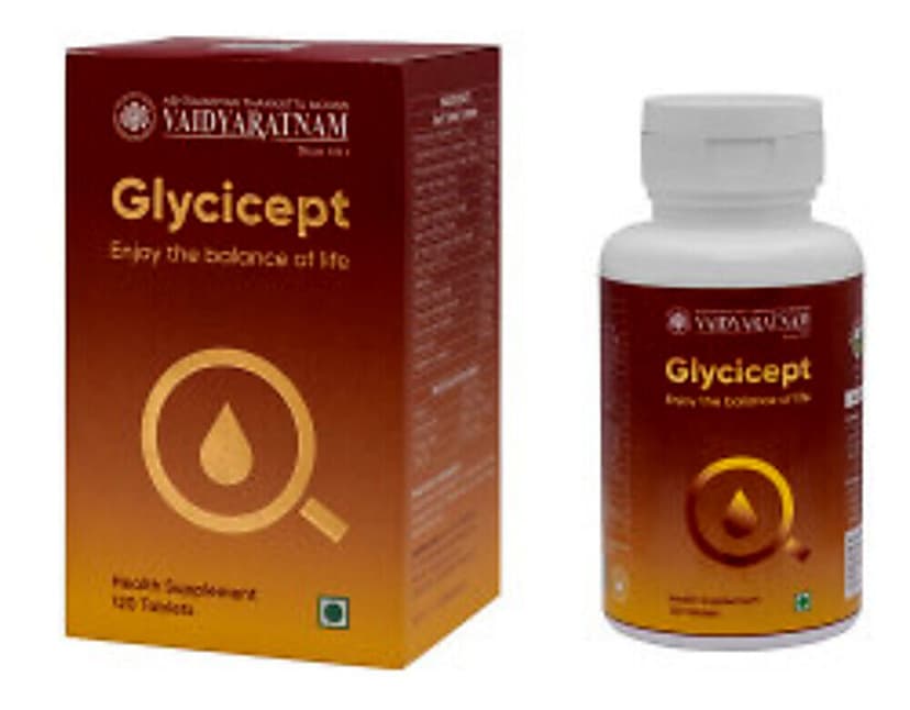 Vaidyaratnam Glycicept Tablet