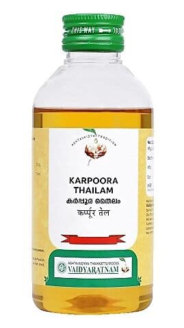 Vaidyaratnam Oushadhasala Karpoora Thailam