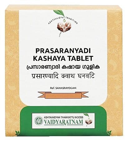 Vaidyaratnam Prasaranyadi Kashaya Tablet