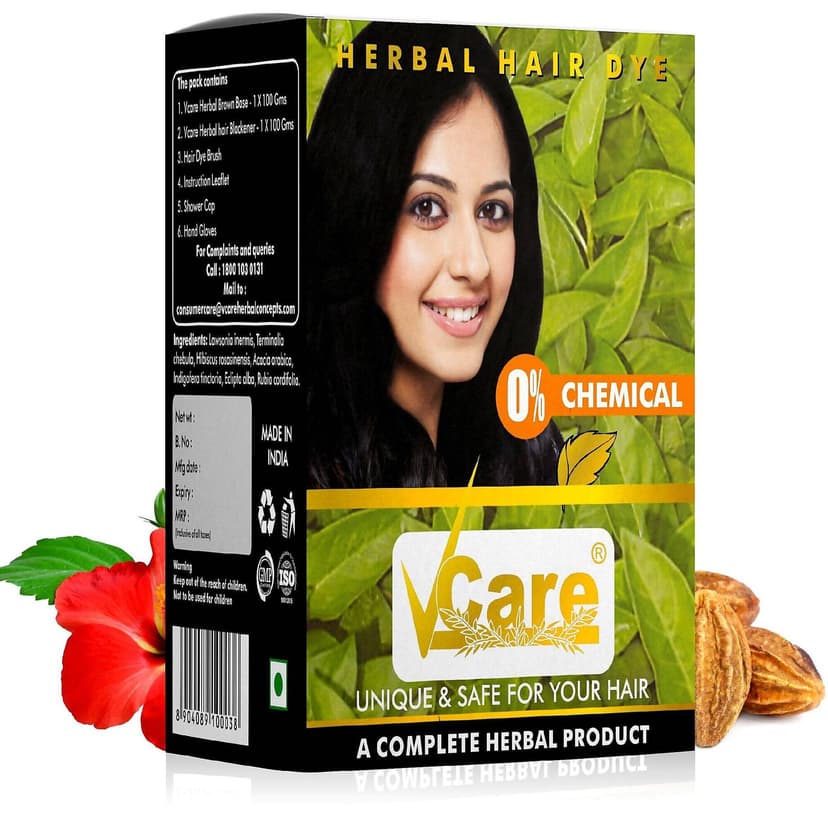 VCare Herbal Hair Dye Black