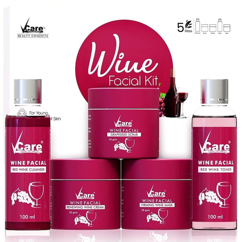 VCare Red Wine Facial Kit