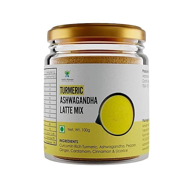 Vedic Flavors Turmeric Ashwagandha Latte Mix