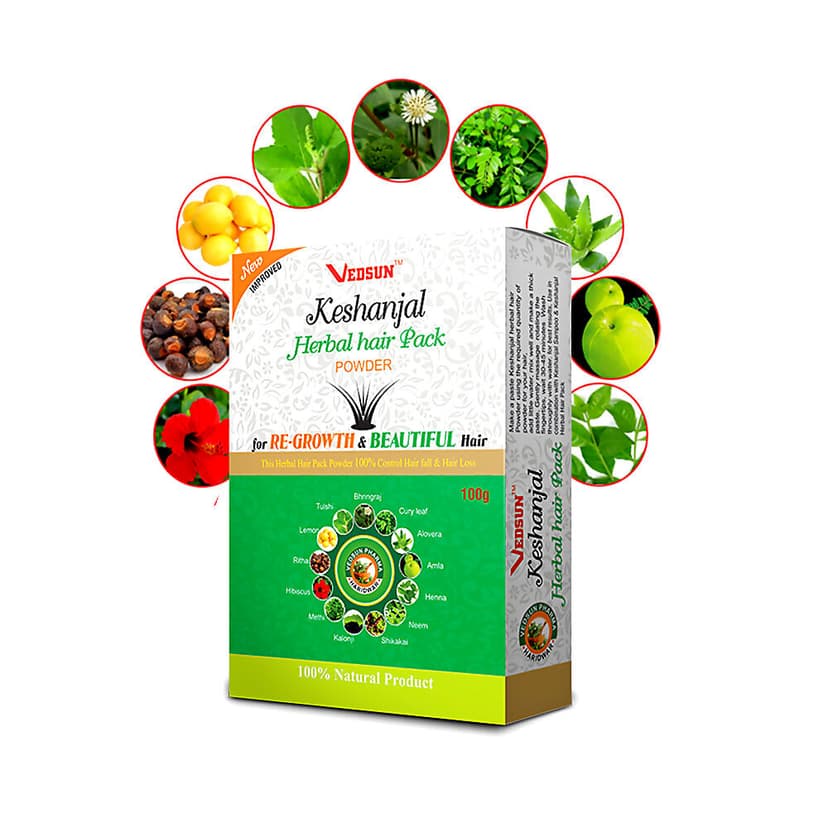 Vedsun Keshanjal Herbal Hair Pack Powder