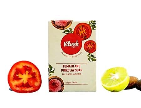 Vilvah Store Tomato and pinkclay soap