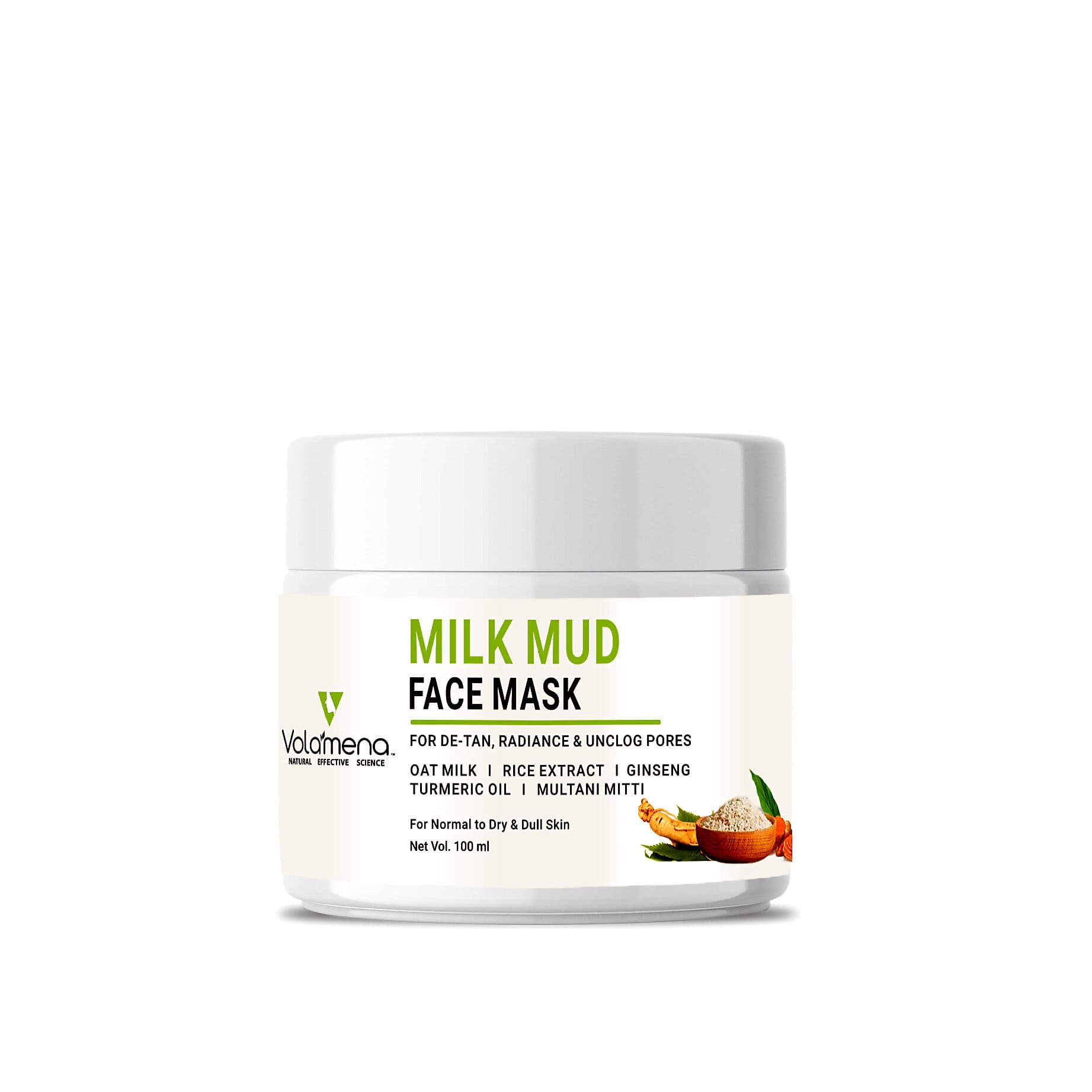 Voalmena Milk Mud Face Mask 