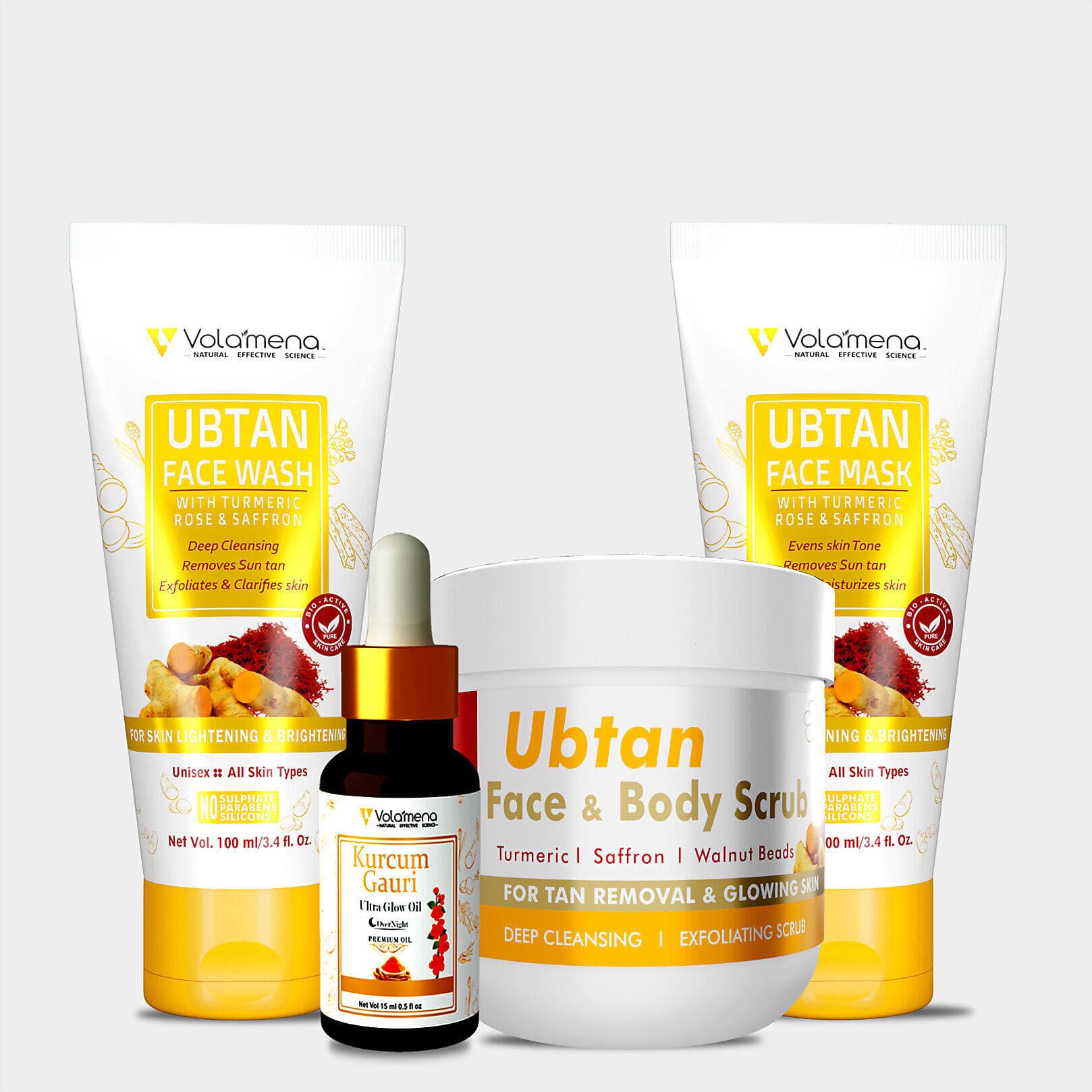  Volamena Organics Ubtan Glow Skin Care kit