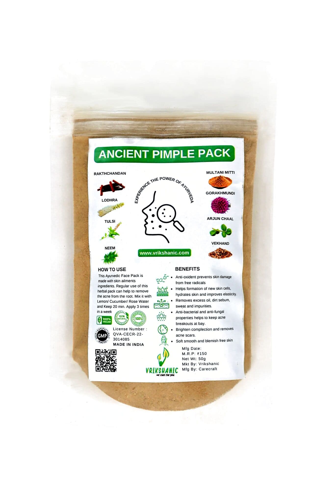 Vrikshanic Acne Pimple Pack