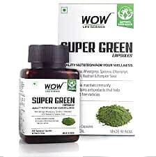Wow Skin Science Super Green Capsules