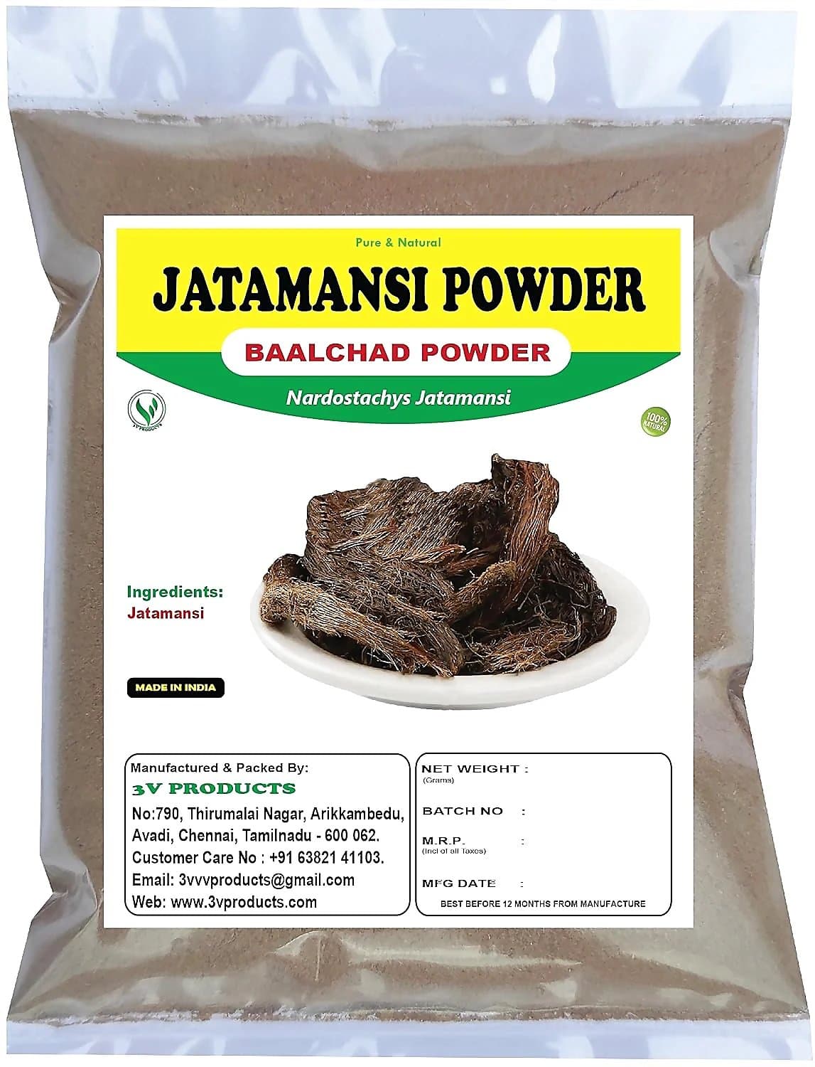 3V Products Jatamansi Powder