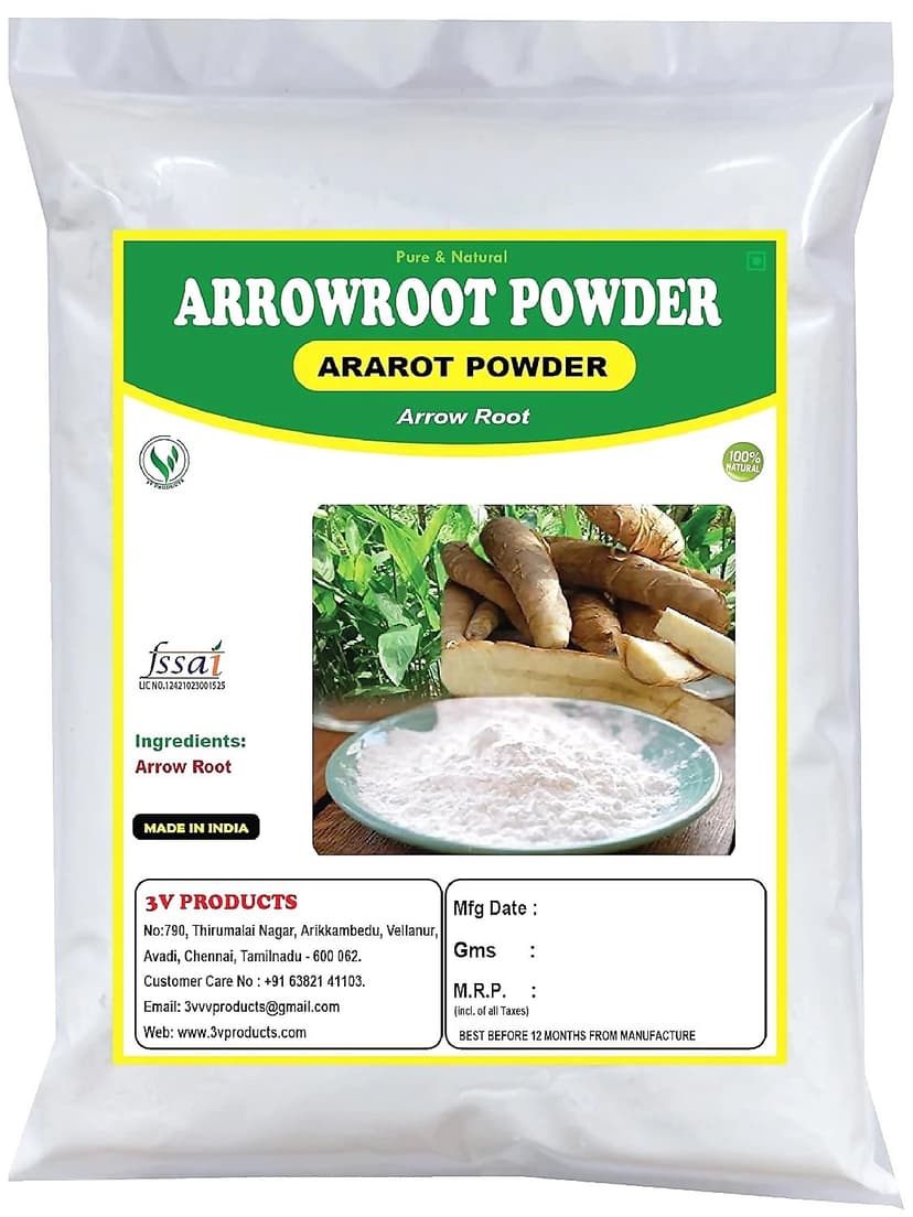 3V Products Natural Arrowroot Powder