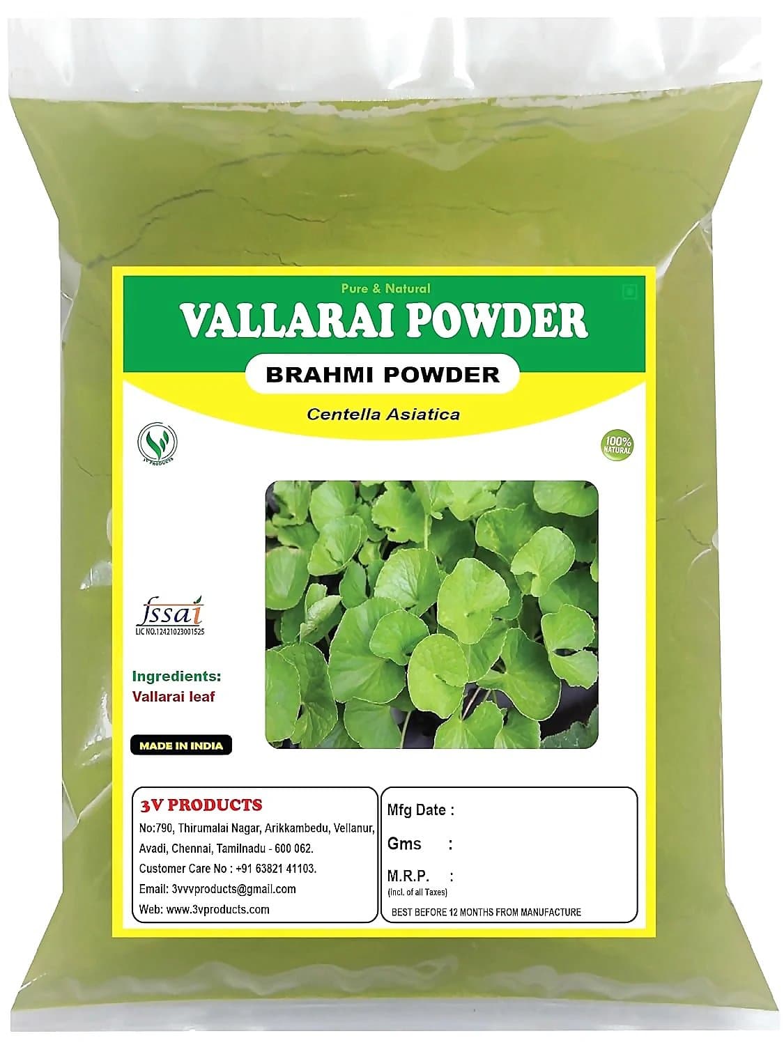 3V Products Vallarai Powder