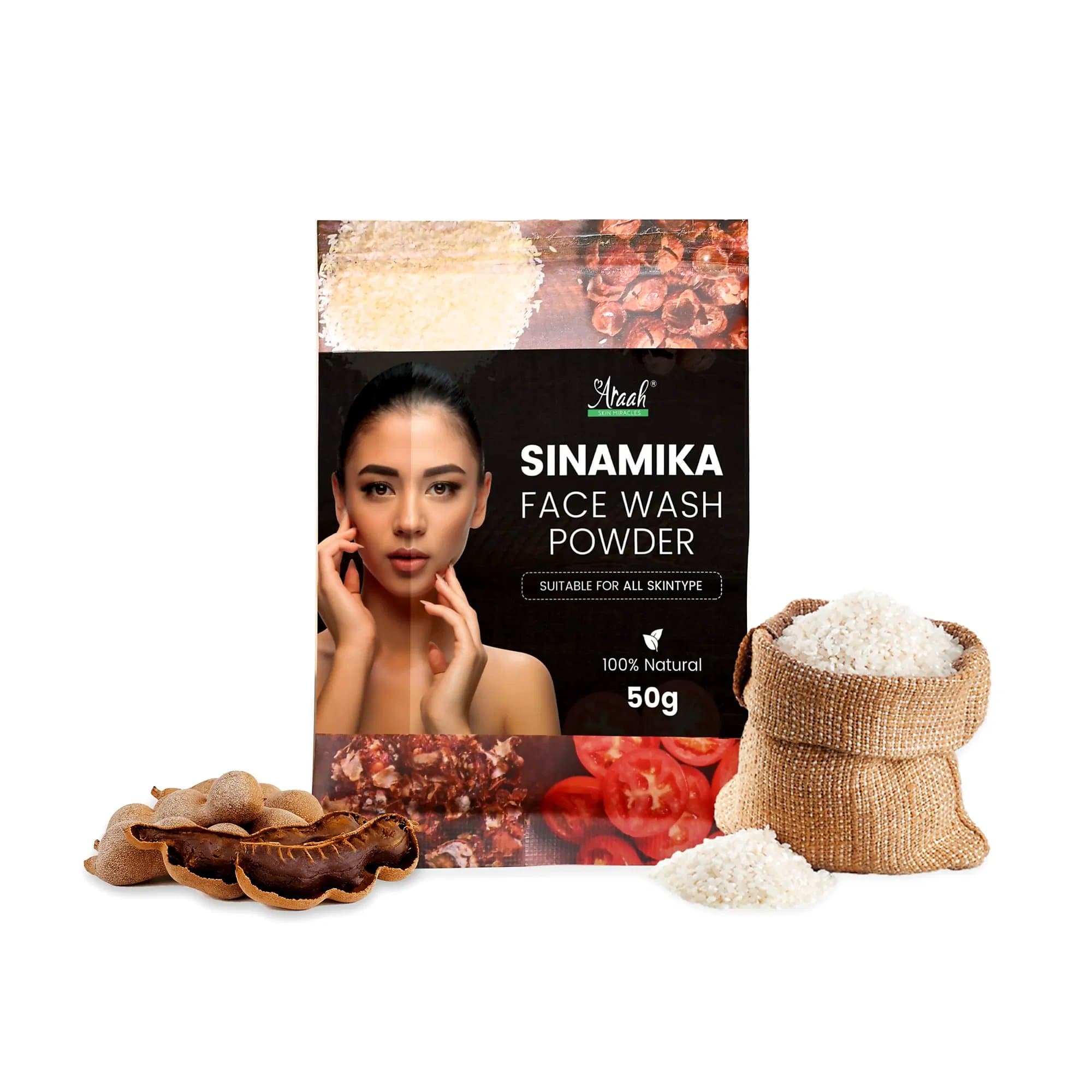 Araah Sinamika Detan Face Wash Powder
