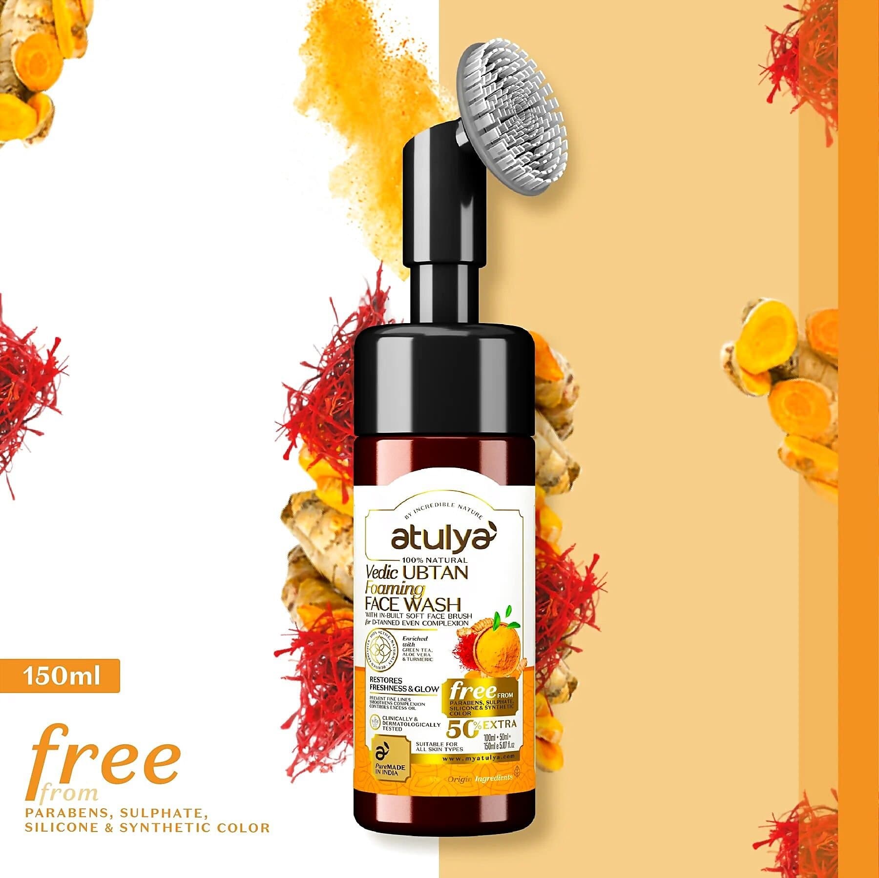 Atulya Vedic Ubtan Foaming Face wash