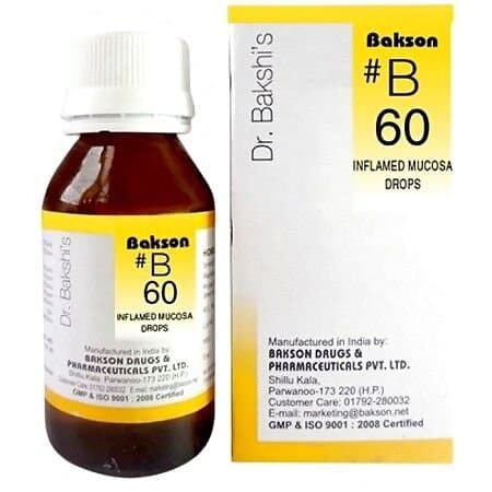 Bakson B60 Inflammed Mucosa Drops