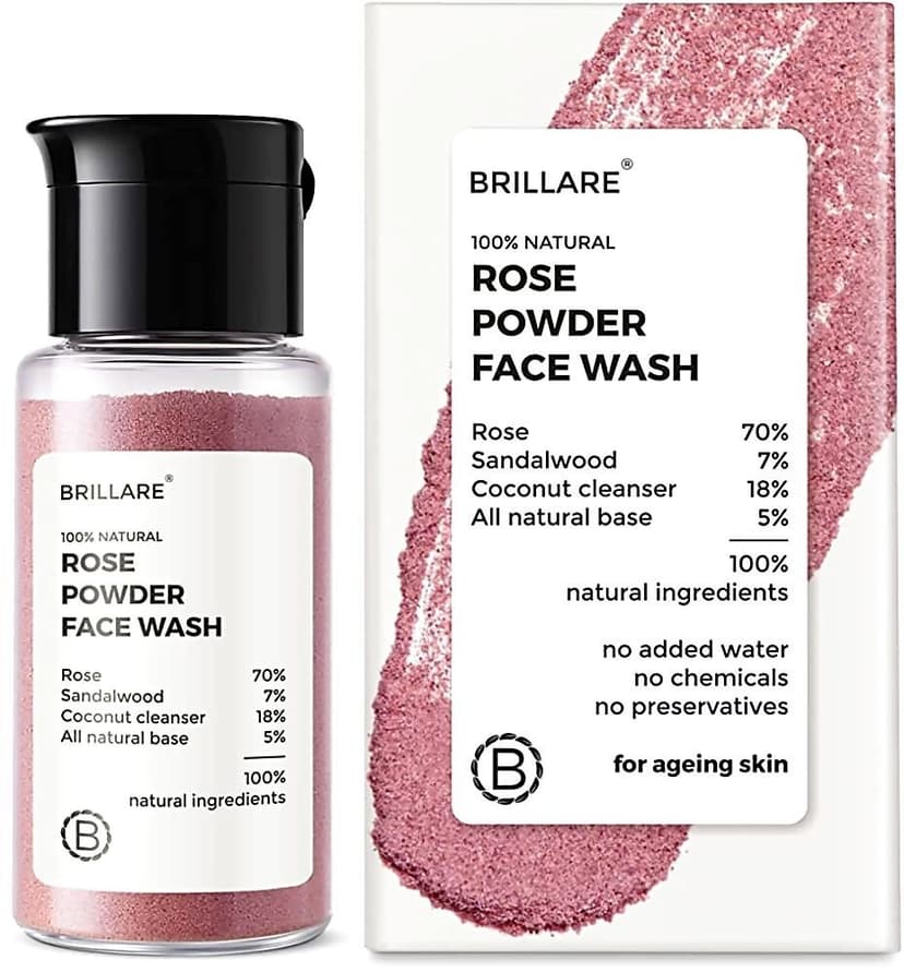 Brillare Rose Powder Face Wash