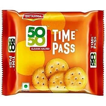 Britannia 50-50 Timepass Salted Biscuits