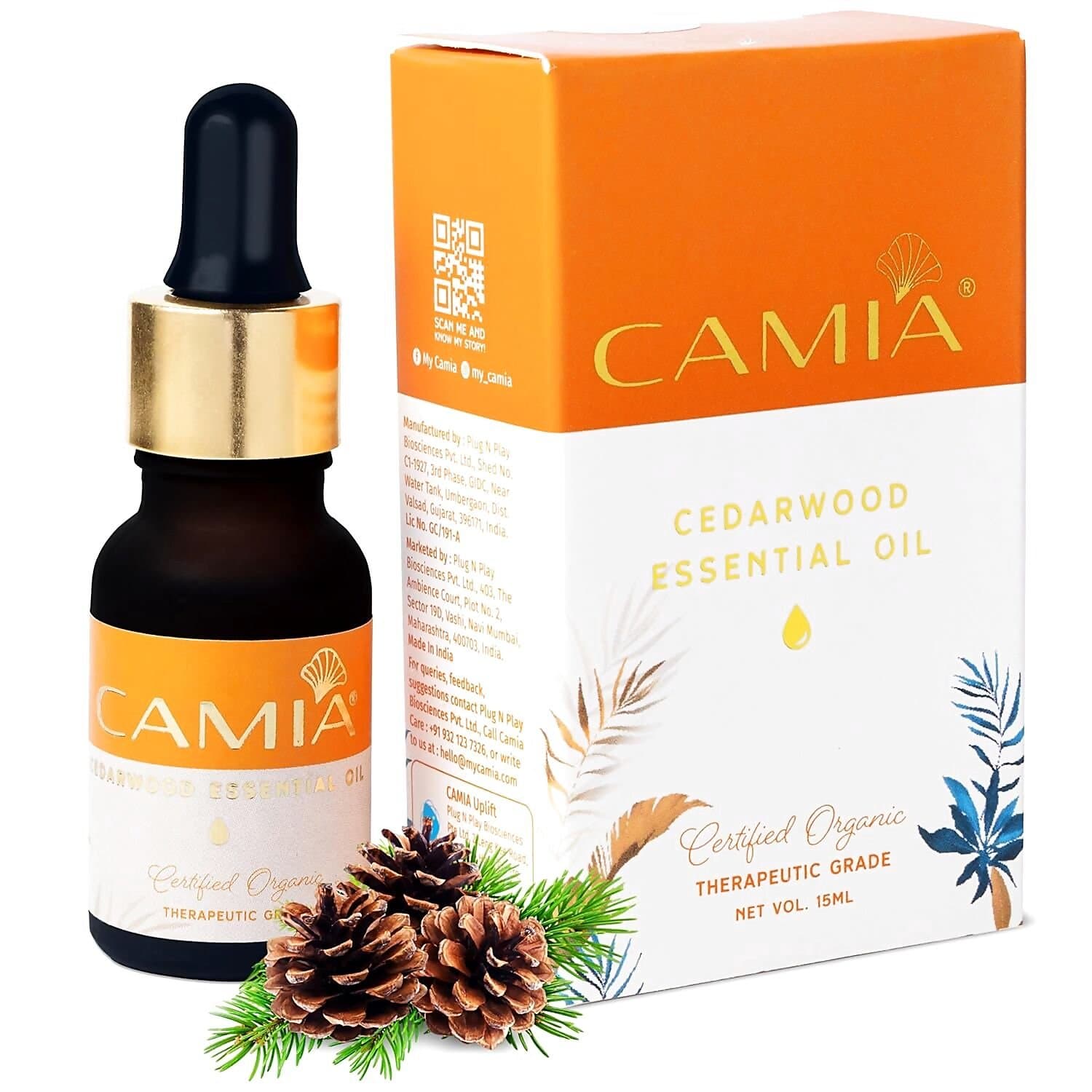 Camia Organic Cedarwood Essential Oil