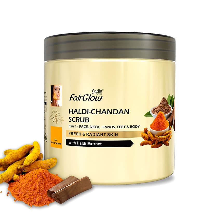 Corlin Herbals Haldi Chandan Scrub