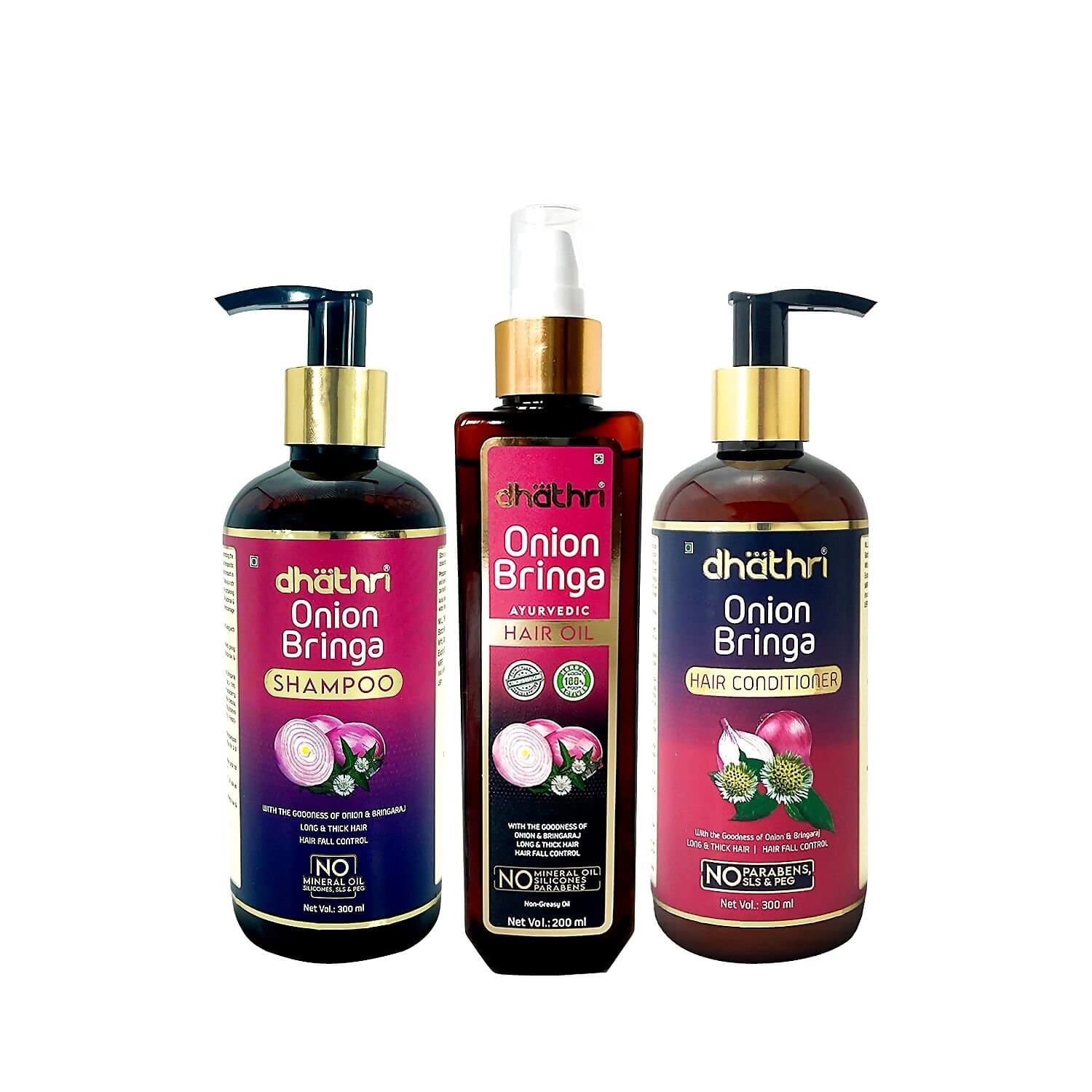 Dhathri Ayurveda Onion Hair Care Combo