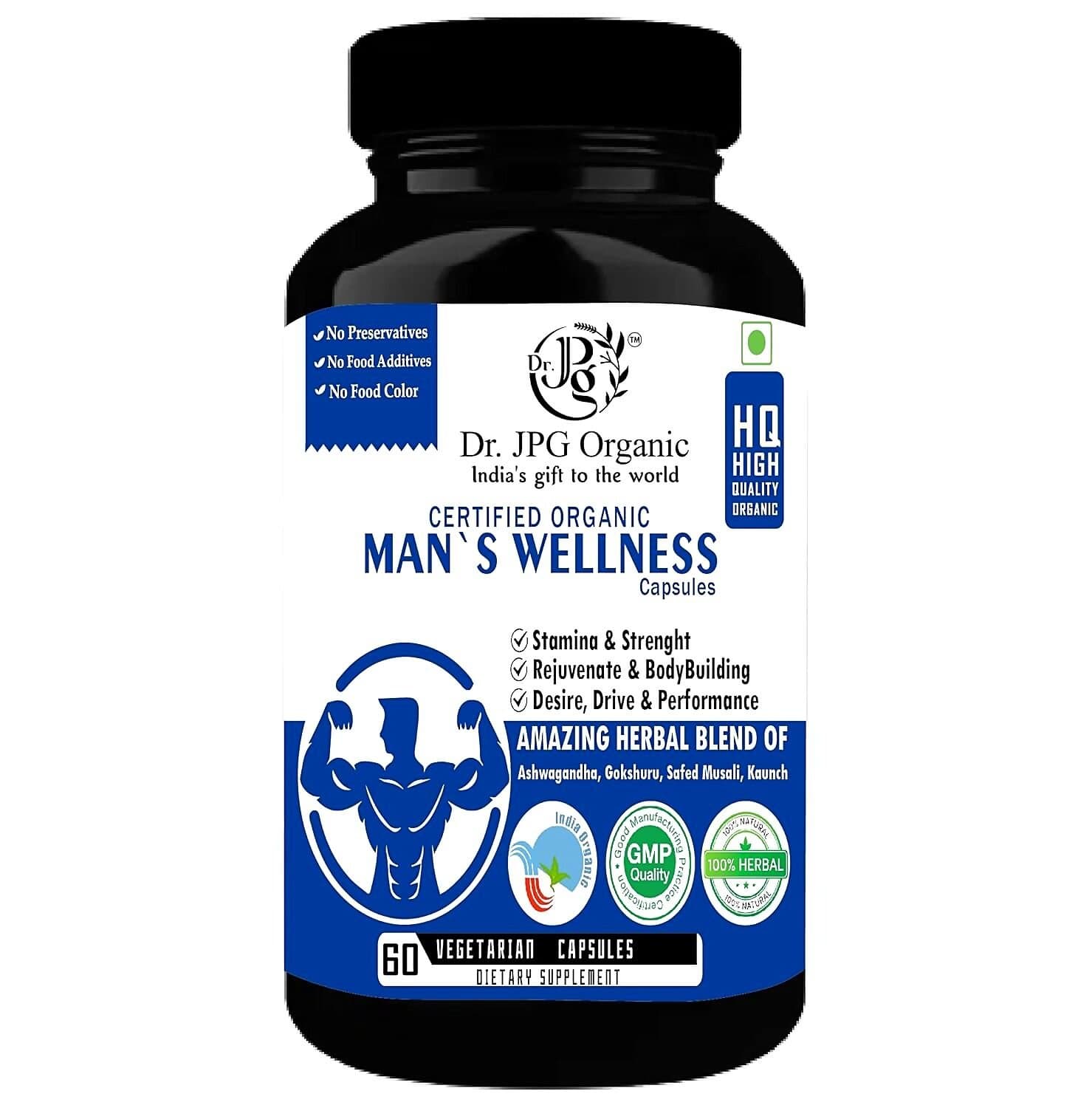 Dr. Jpg Organic Men'S Wellness Capsules