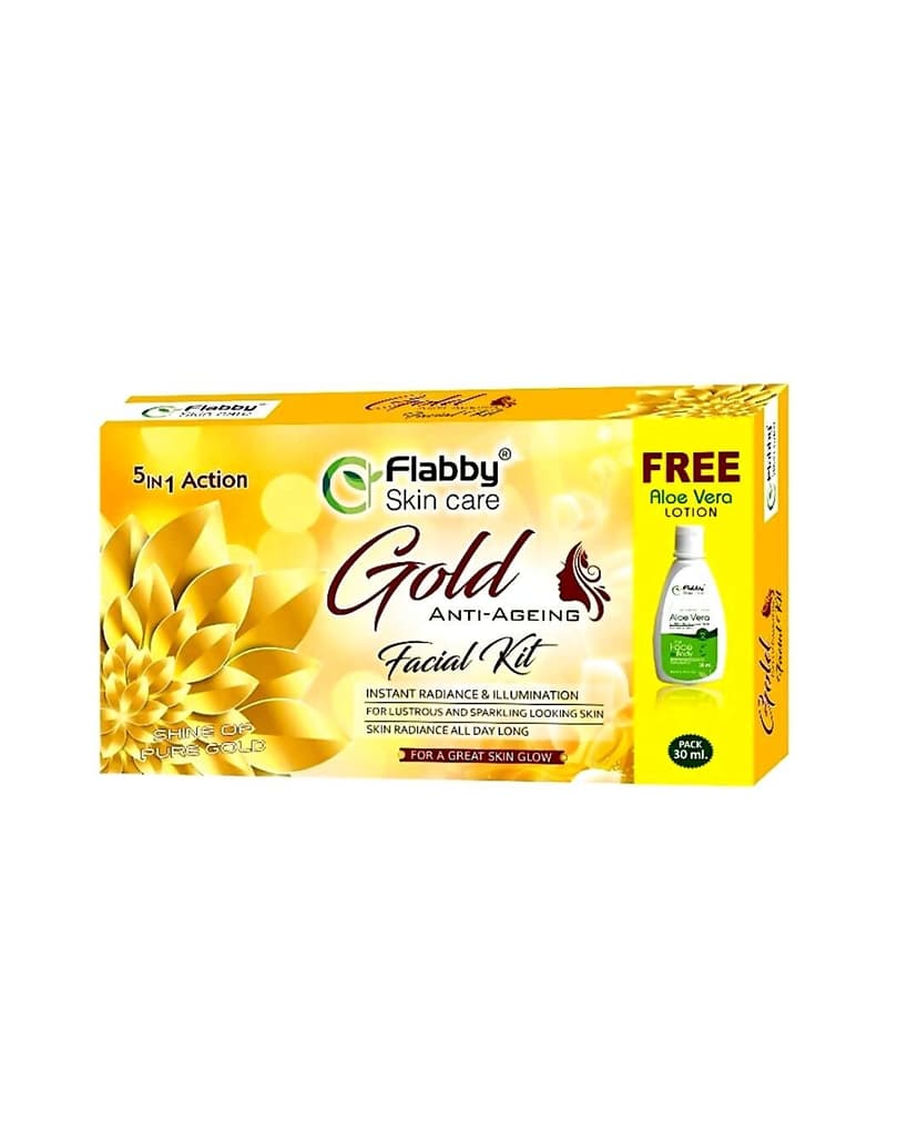 Flabby Skin Care Gold Facial Kit
