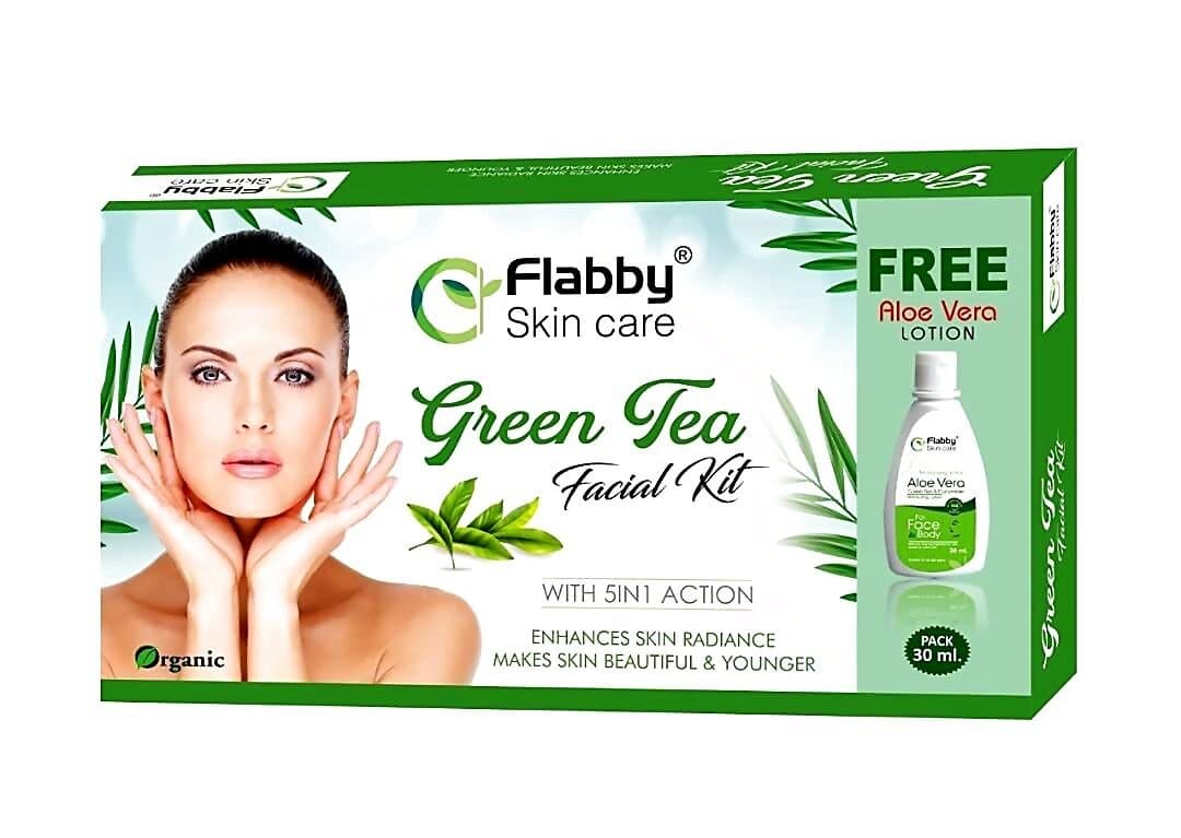 Flabby Skin Care Green Tea Facial Kit