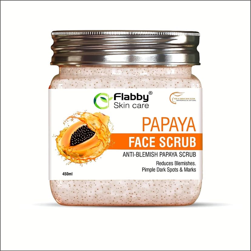 Flabby Skin Care Papaya Face Scrub