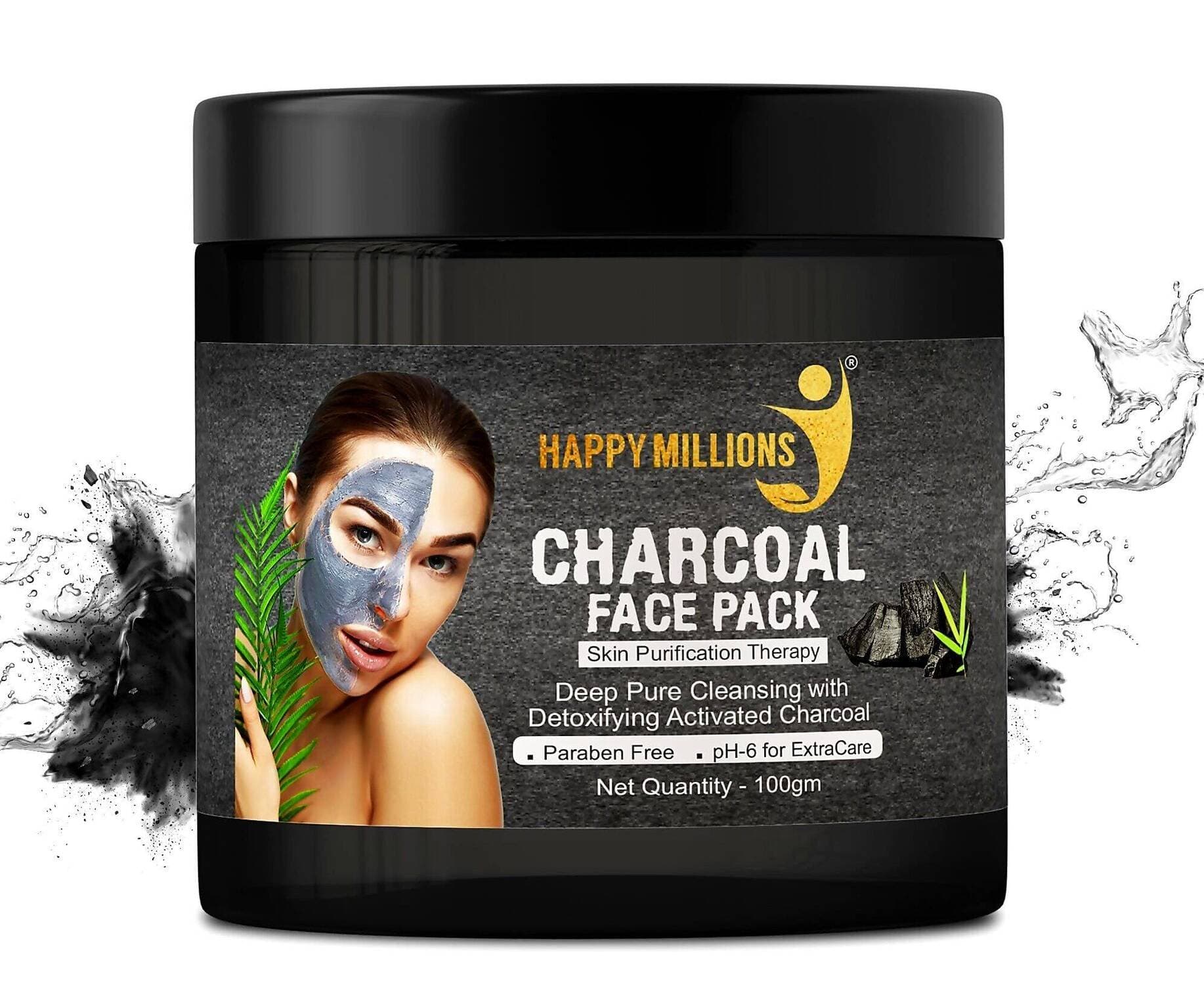 Happy Millions Charcoal Face Pack