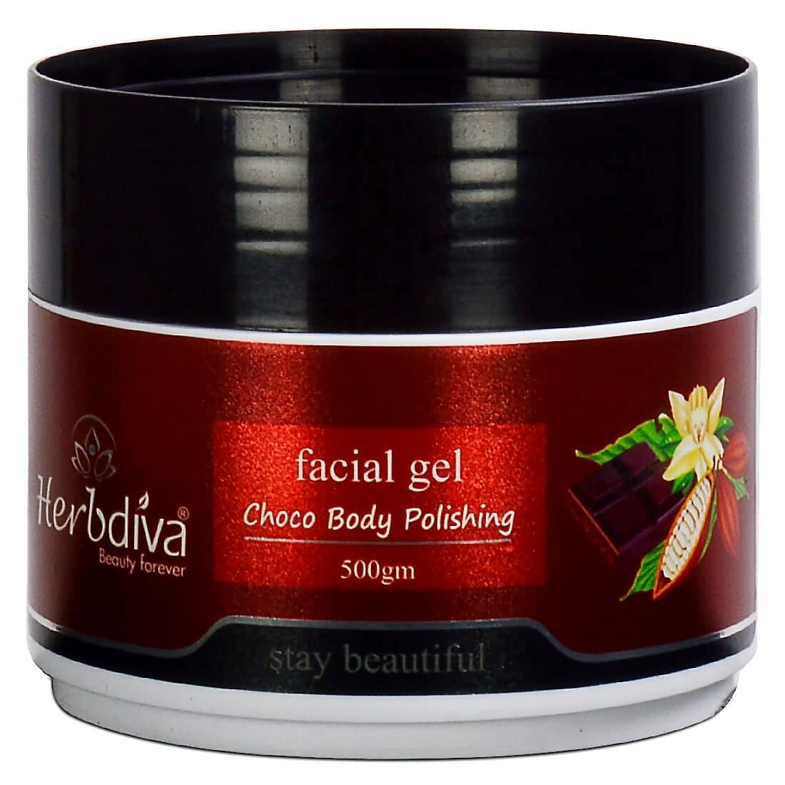 Herbdiva Choco Body Polishing Facial Gel