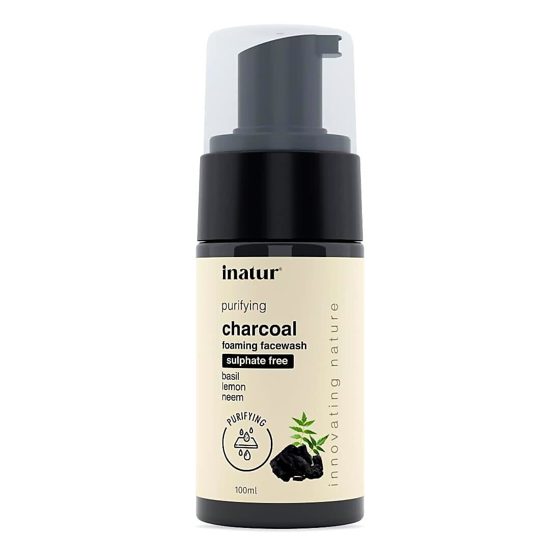 Inatur Charcoal Foaming Face Wash