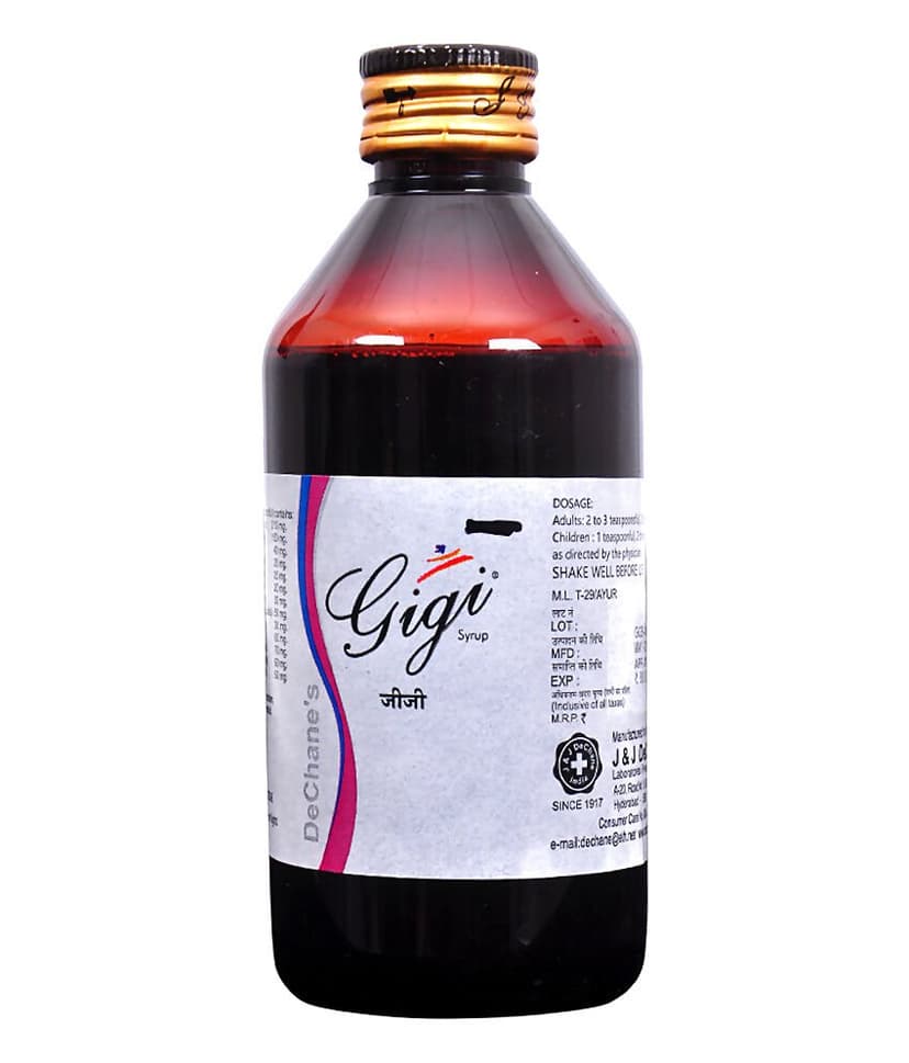 J And J Dechane Ayurvedic Gigi Syrup