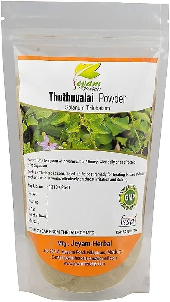Jeyam Herbal Thuthuvalai Powder