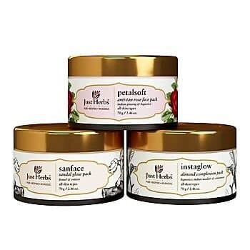 Just Herbs Ayurvedic Face Pack Trio