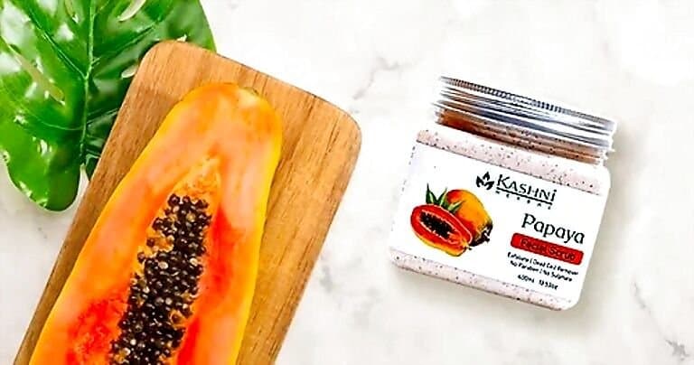 Kashni herbal Papaya Face Scrub