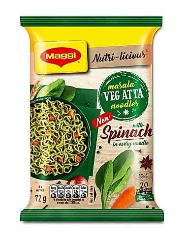 Maggi Vegetable Spinach Atta Noodles 