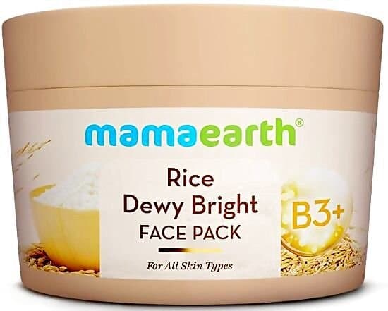 mamaearth Rice Dewy Bright Face Pack