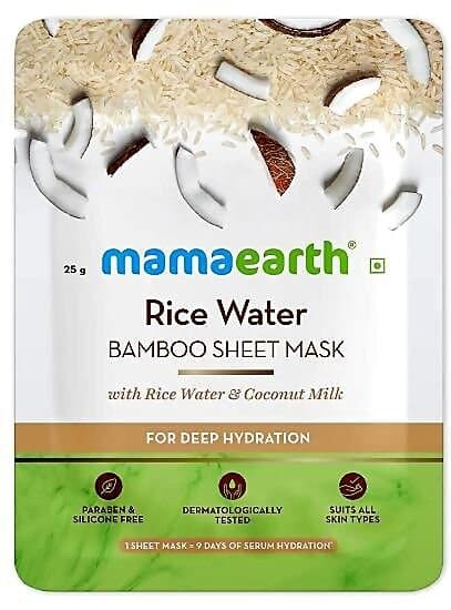 Mamaearth Rice Water Bamboo Sheet Mask