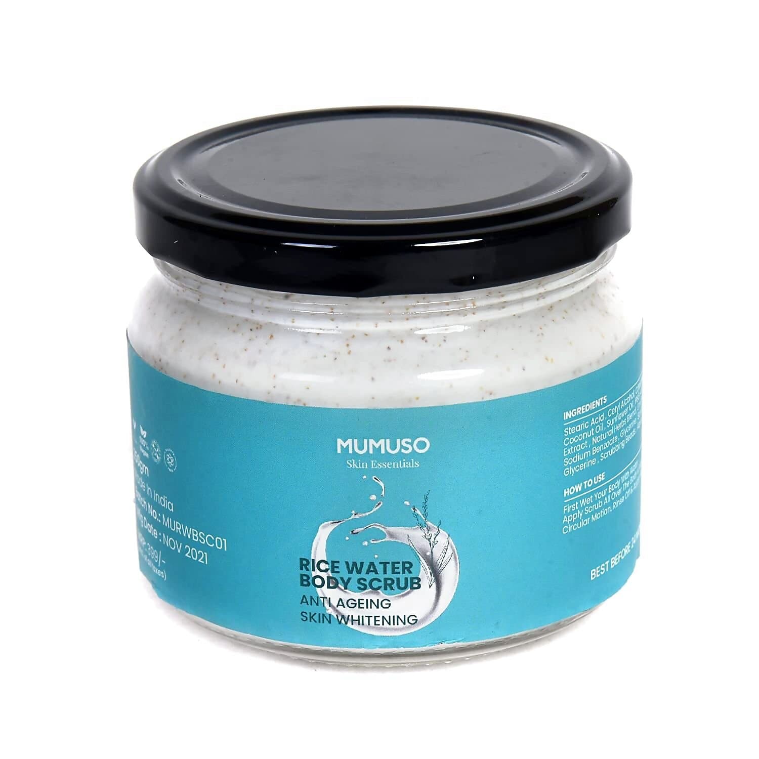 Mumuso Brightening Rice Water Body Scrub