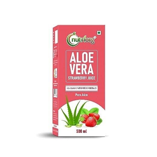 Nutriorg Aloe Vera Strawberry Juice