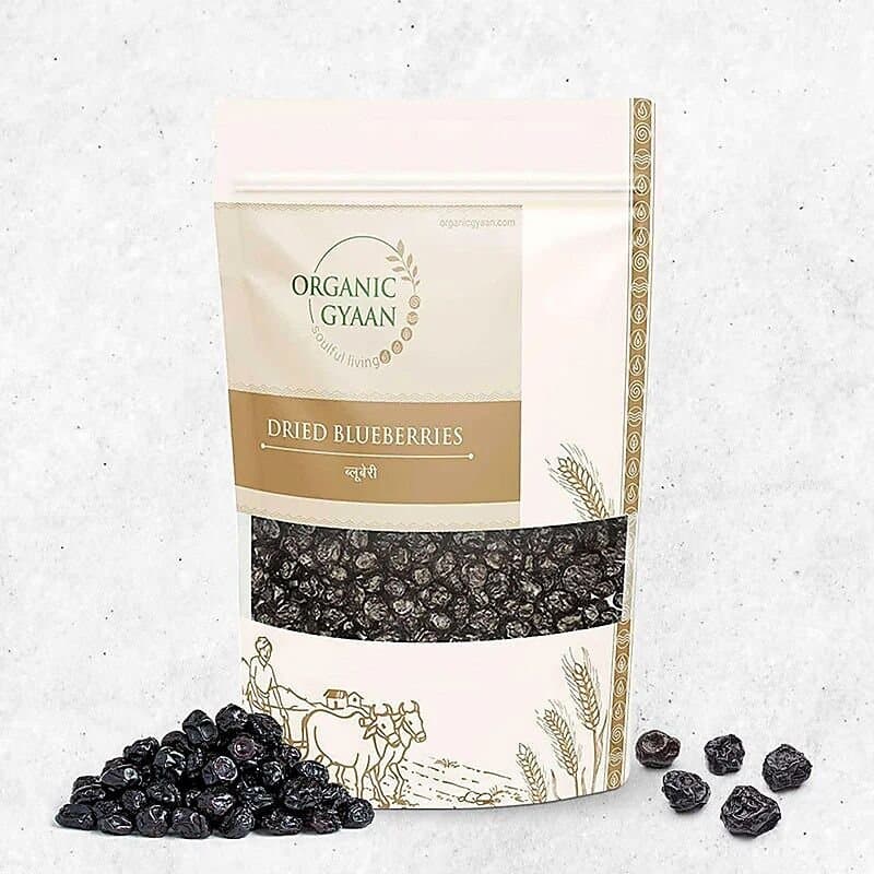 Organic Gyaan dried blueberries