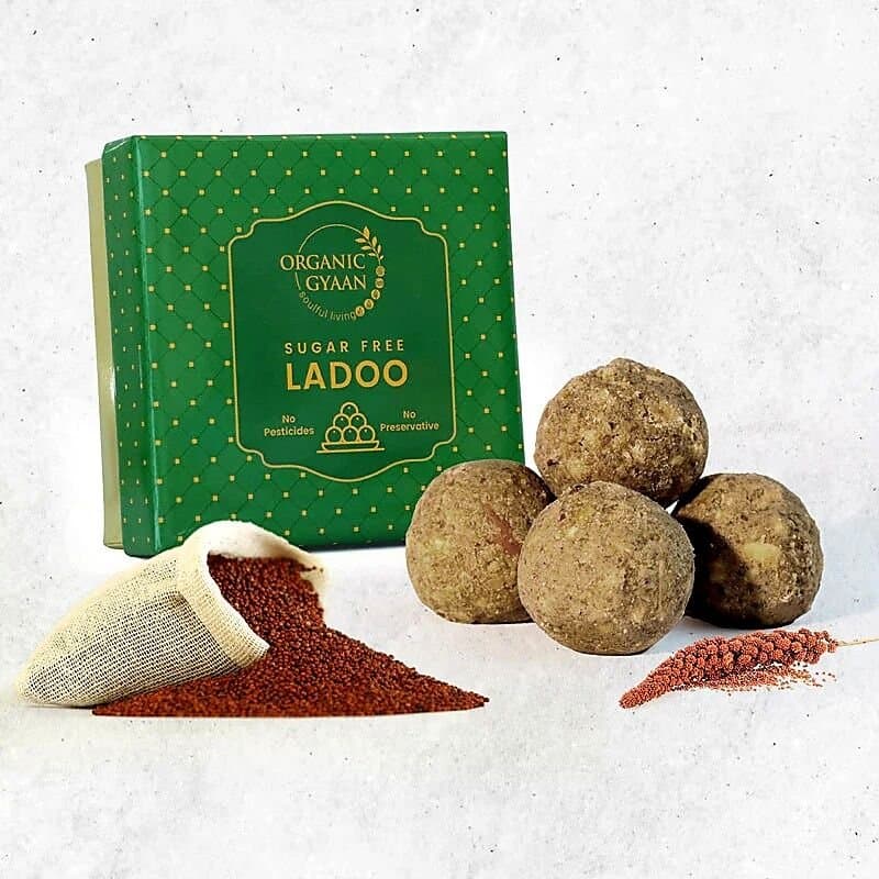 Organic Gyaan  Ragi Oats Ladoo