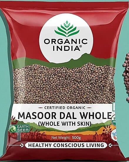 Organic India Masoor Dal Whole 