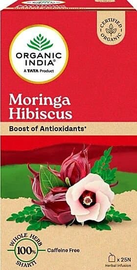 Organic India Moringa Hibiscus Tea
