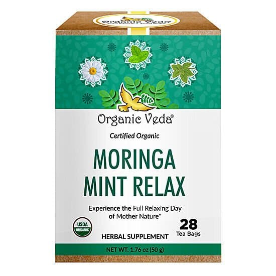 Organic Veda Moringa Mint Relax Tea